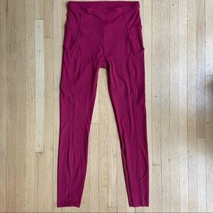 Lululemon Sz 4 Fast and free tights 25 reflective